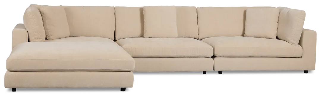 Lounge Light Beige Small Chaise Sectional