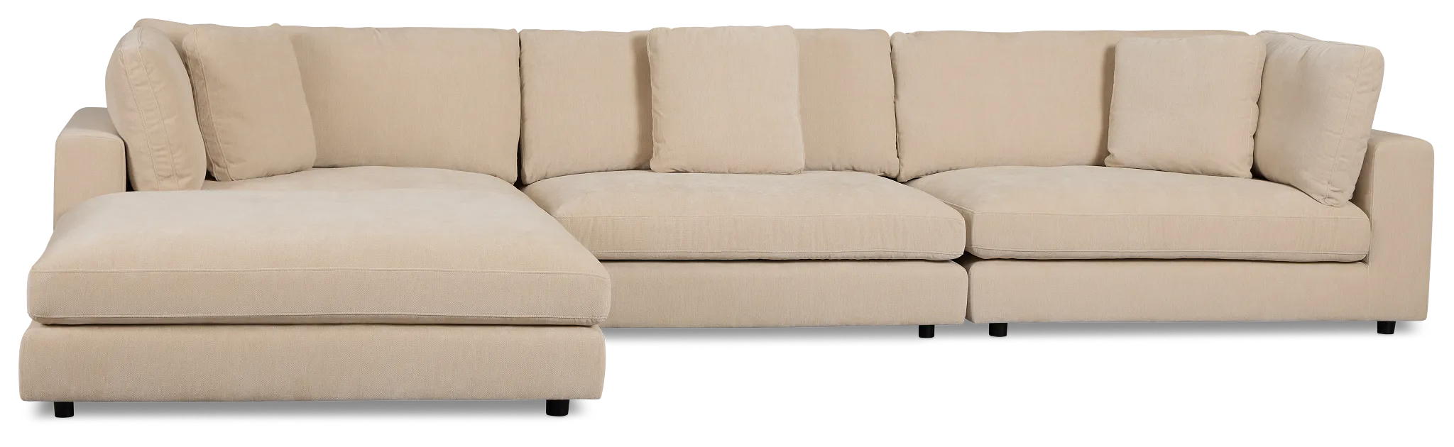 Lounge Light Beige Small Chaise Sectional