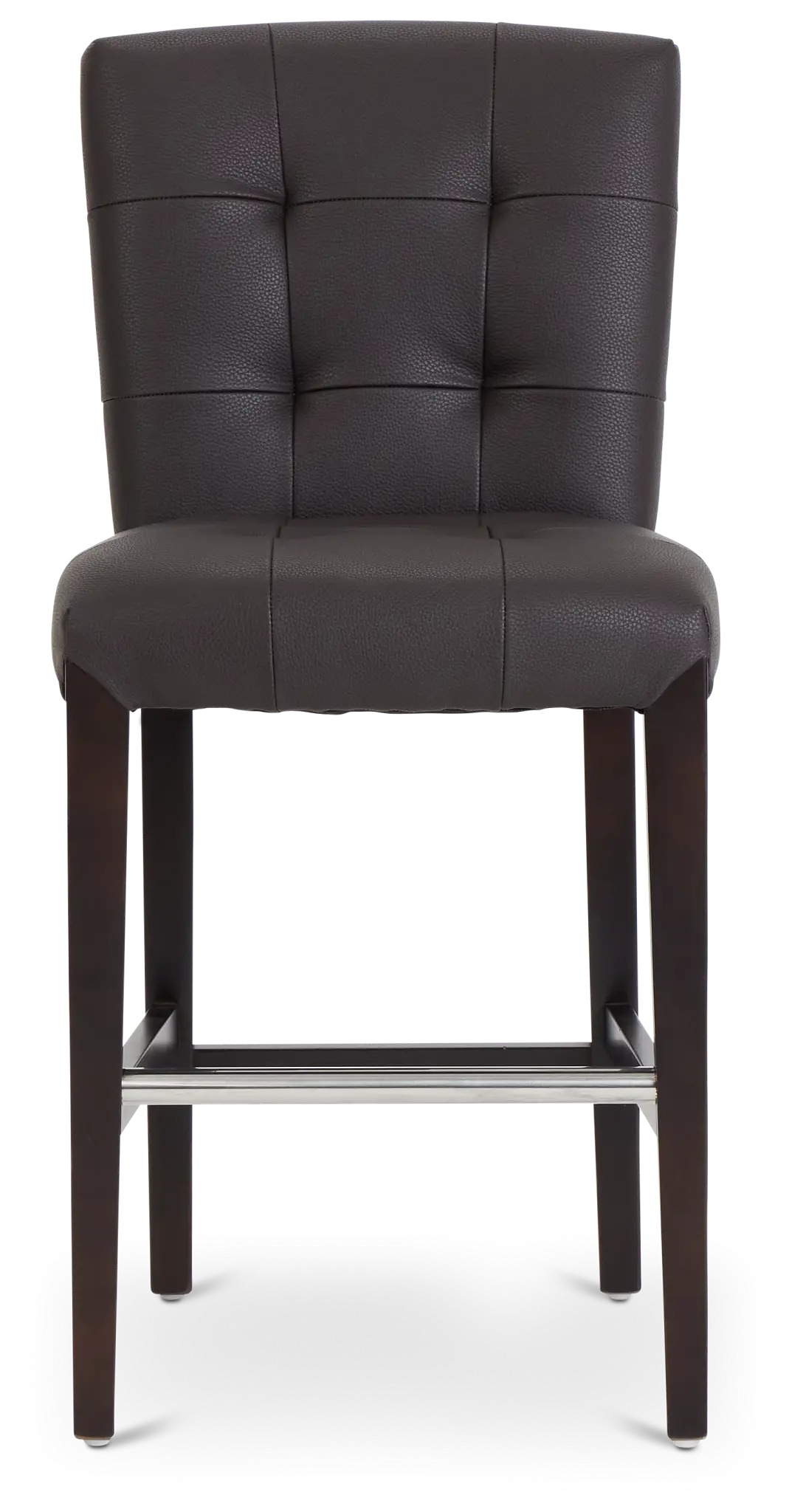 Shelby Dark Brown Micro 24" Upholstered Barstool Shelby Dark Brown Micro 24" Upholstered Barstool