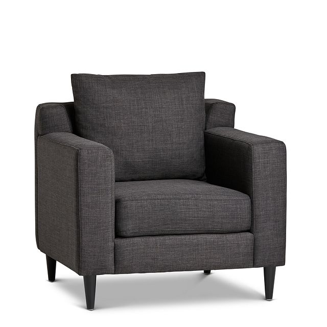 dark gray armchair