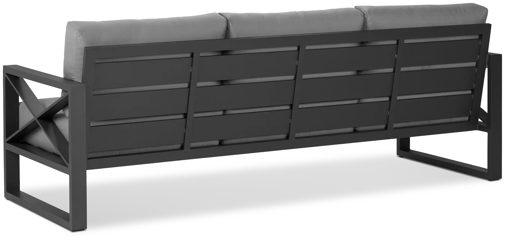 Linear Dark Gray Aluminum Sofa Linear Dark Gray Aluminum Sofa