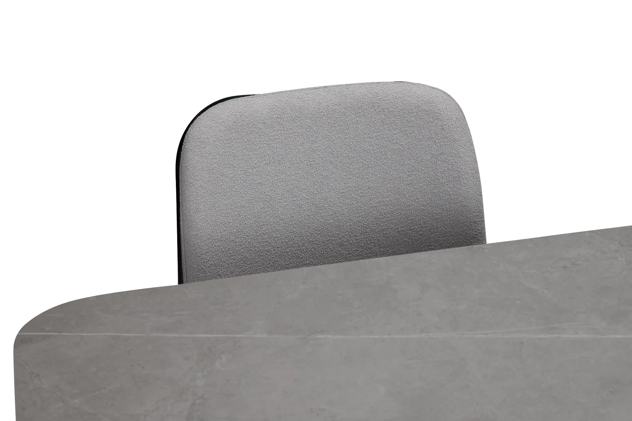 Palos Gray Rect Table & 4 Gray Upholstered Chairs