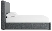 Grayton Delray Dark Gray 54" Upholstered Platform Bed