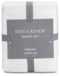 Rest & Renew Tencel White 300 Thread Duvet Set