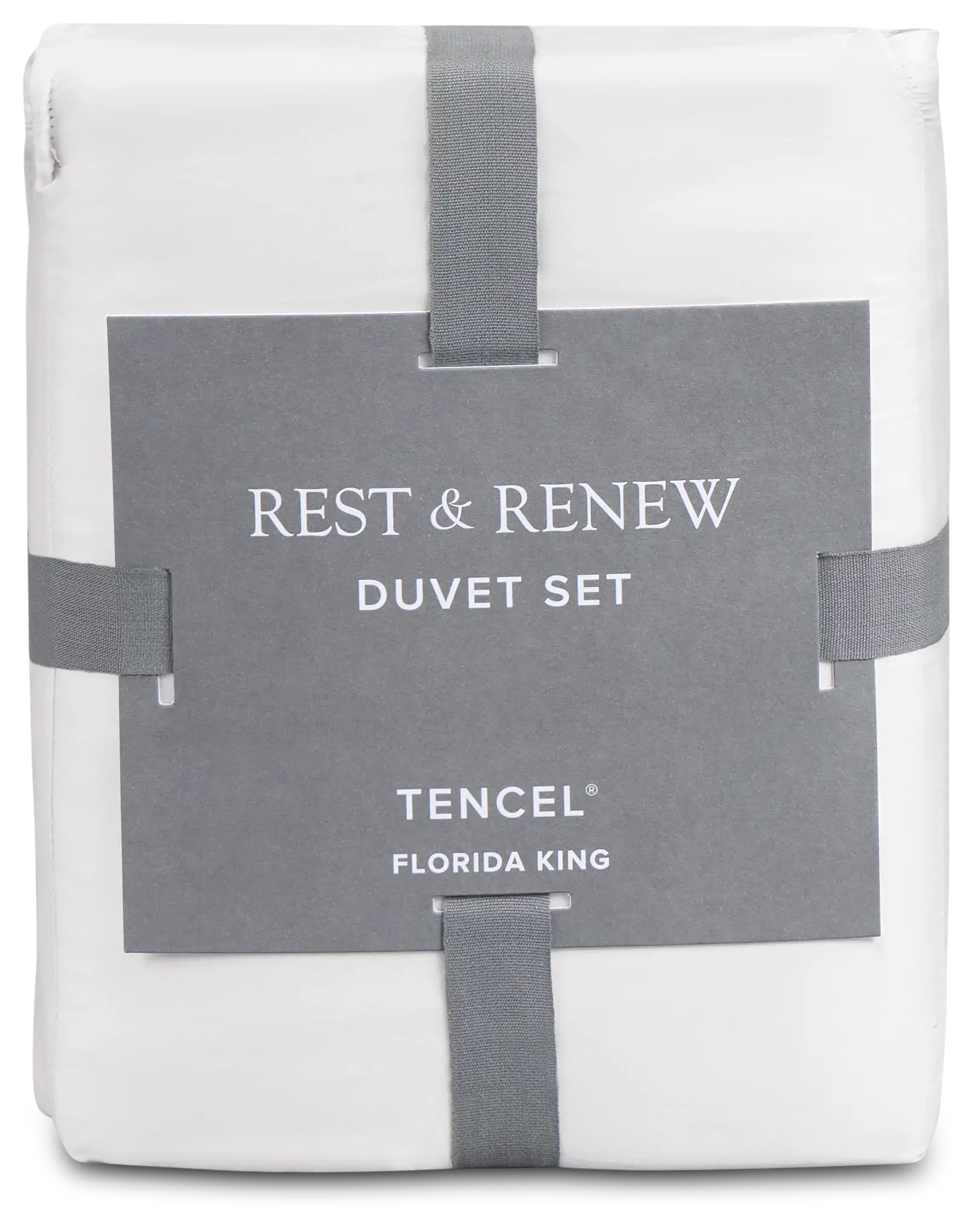 Rest & Renew Tencel White 300 Thread Duvet Set Rest & Renew Tencel White 300 Thread Duvet Set