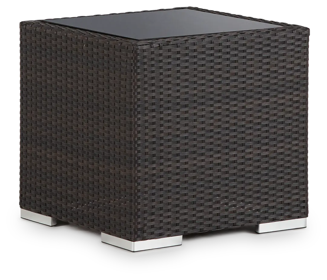 Fina Dark Tone Square End Table Fina Dark Tone Square End Table