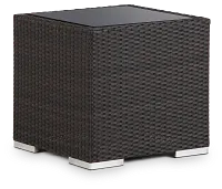 Fina Dark Tone Square End Table