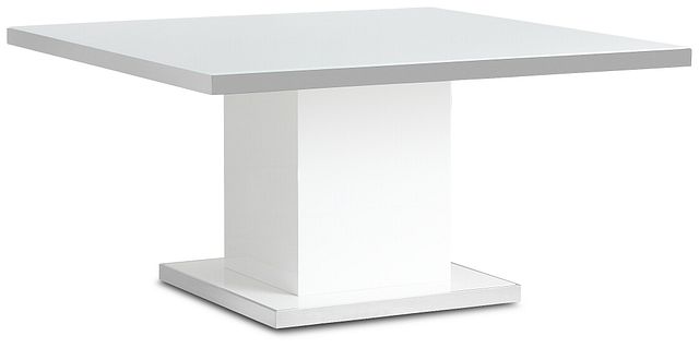 Miami White 59" Square Table
