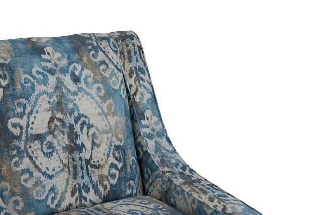 Soledad Blue Fabric Accent Chair