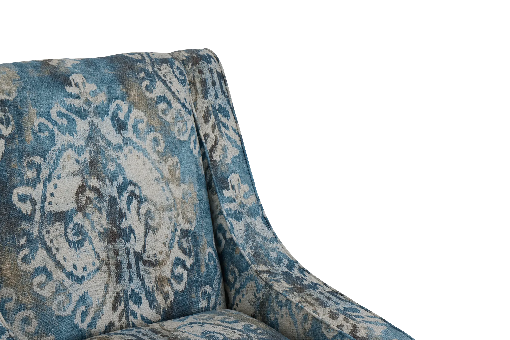 Soledad Blue Fabric Accent Chair