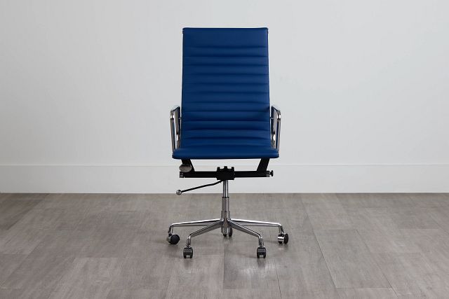 Amos Dark Blue Desk Chair