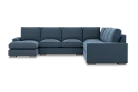 Edgewater Elite Blue Large Left Chaise Sectional
