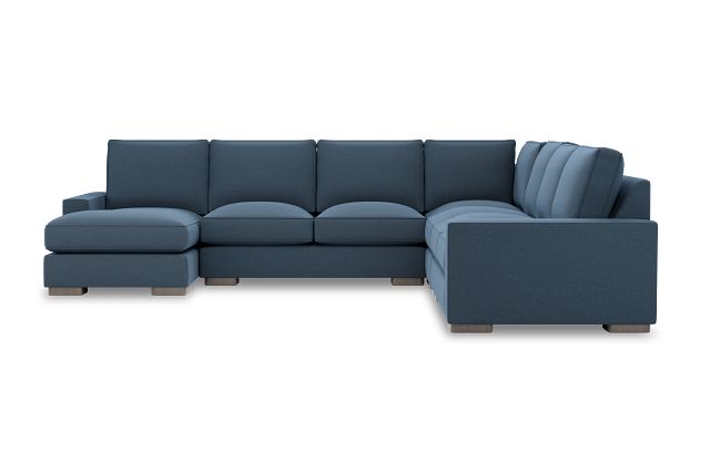 Edgewater Elite Blue Large Left Chaise Sectional