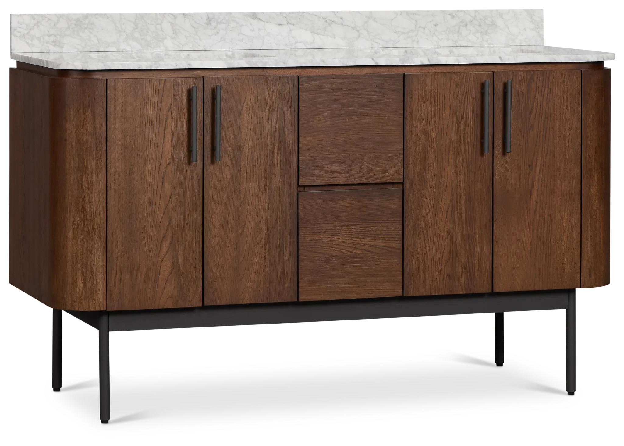 Nomad Mid Tone 60" Double Bathroom Vanity