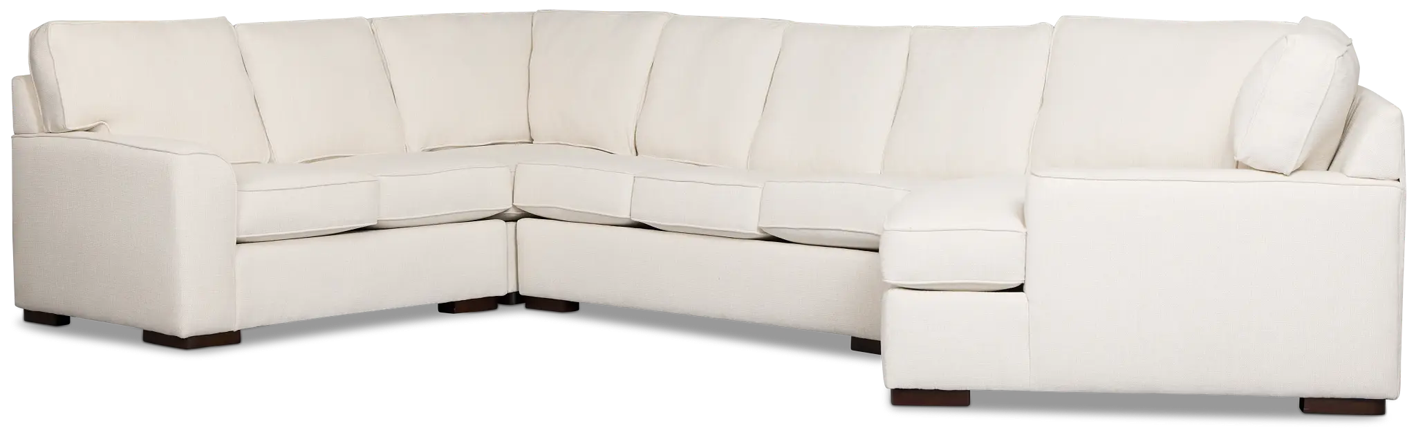 Sinclair Light Beige Fabric Right Cuddler Memory Foam Sleeper Sectional Sinclair Light Beige Fabric Right Cuddler Memory Foam Sleeper Sectional