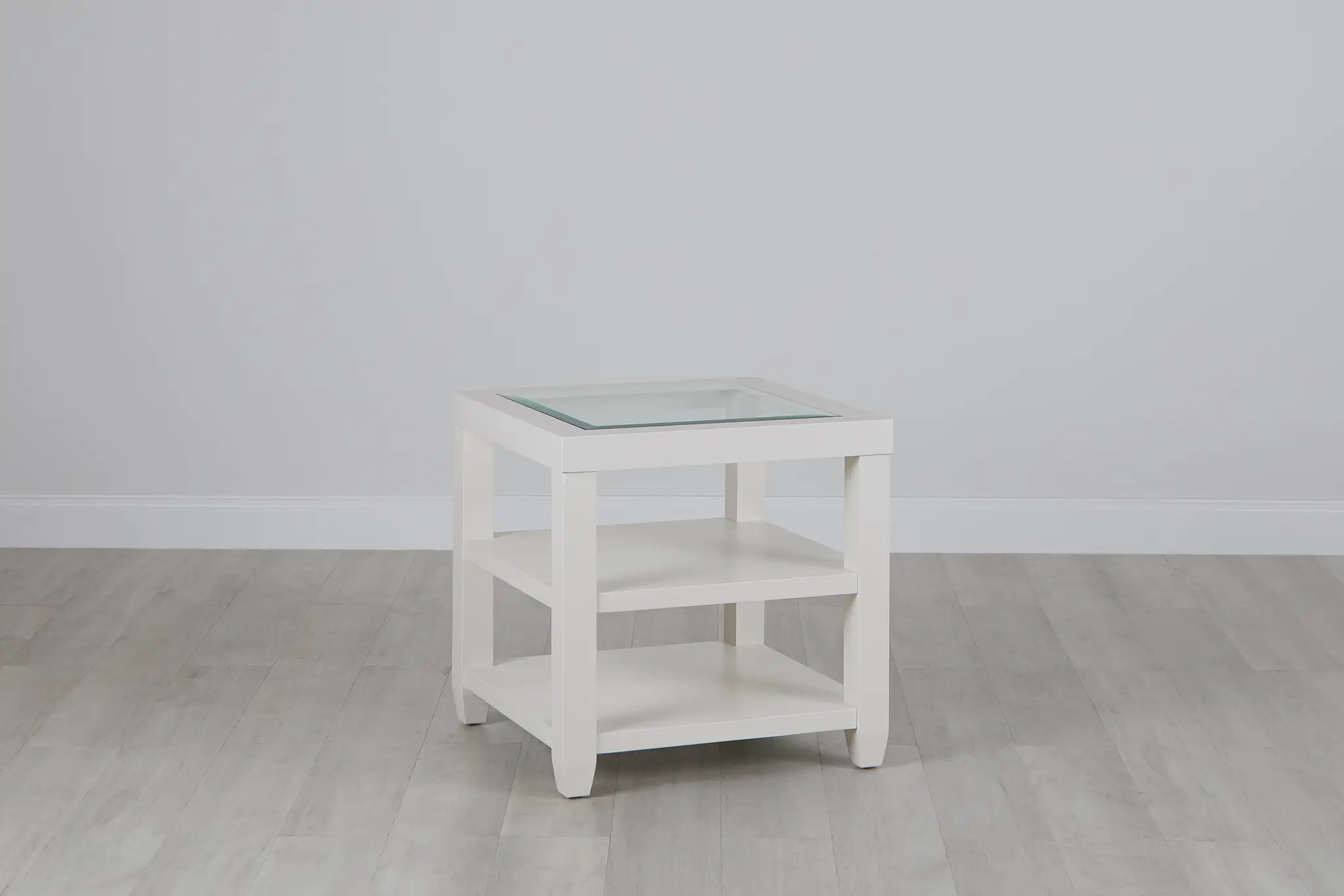 Hurley White Square End Table Hurley White Square End Table