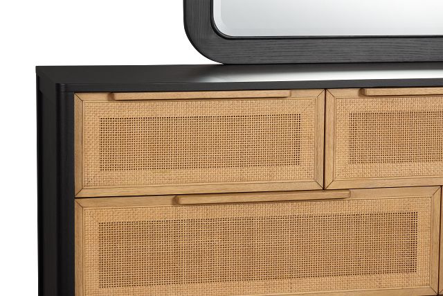 Pacific Two-tone 7-drawer Dresser & Mirror
