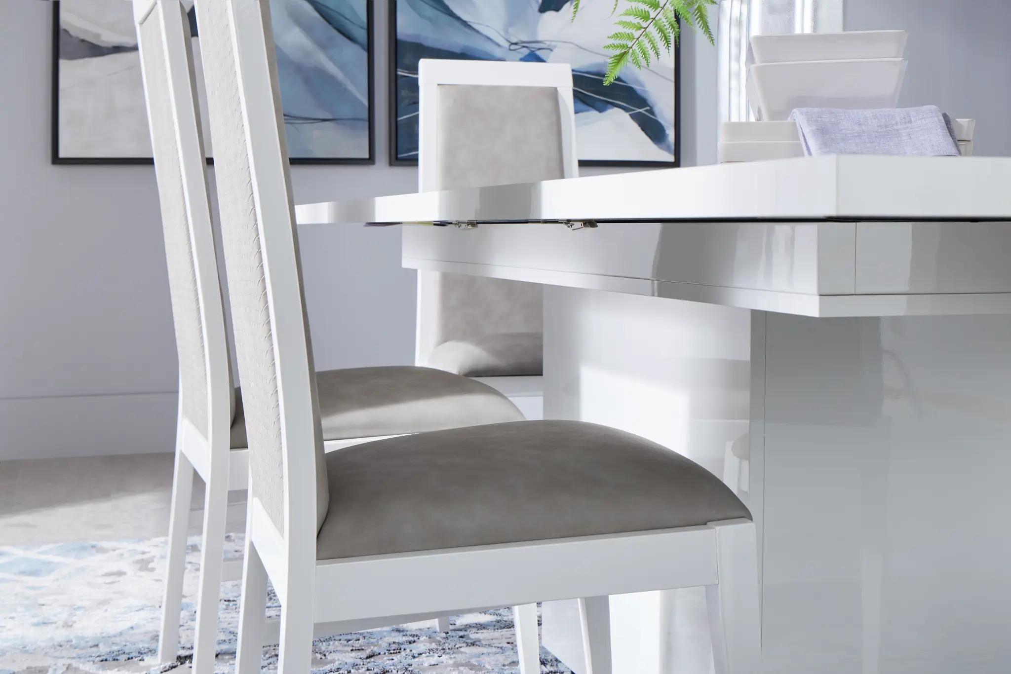 Verona White Upholstered Side Chair Verona White Upholstered Side Chair