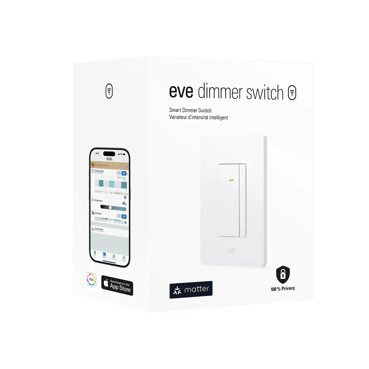 Eve White Smart Light Dimmer Eve White Smart Light Dimmer