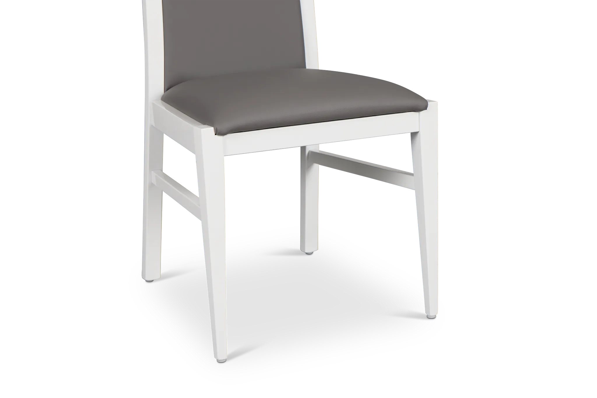 Modena White Upholstered Side Chair