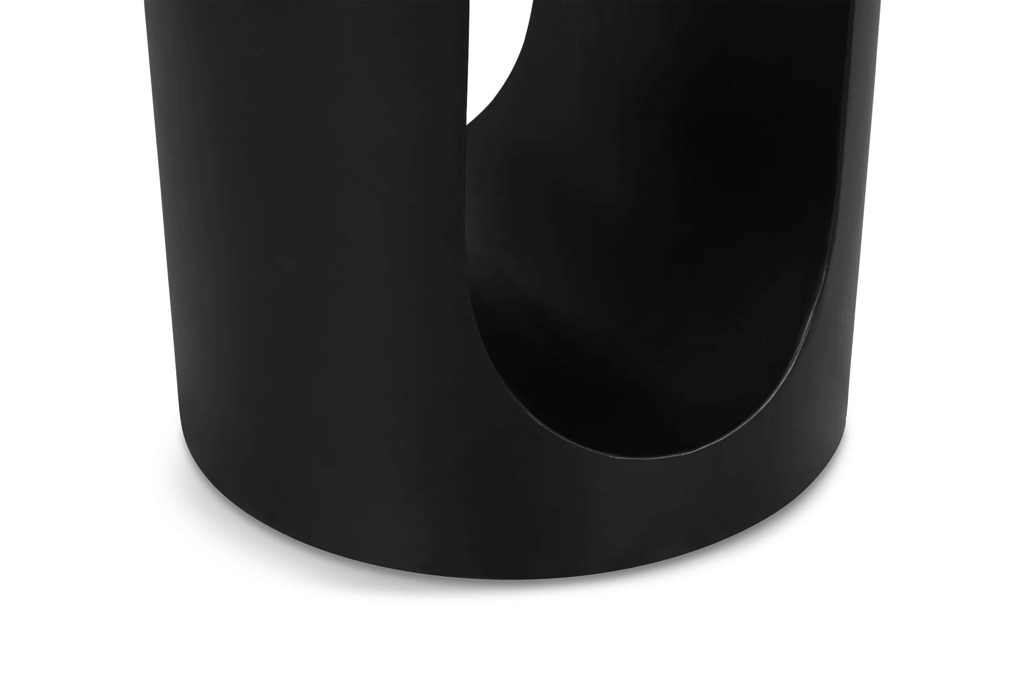 Kylani Black Round End Table