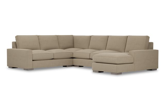 Edgewater Elite Taupe Medium Right Chaise Sectional