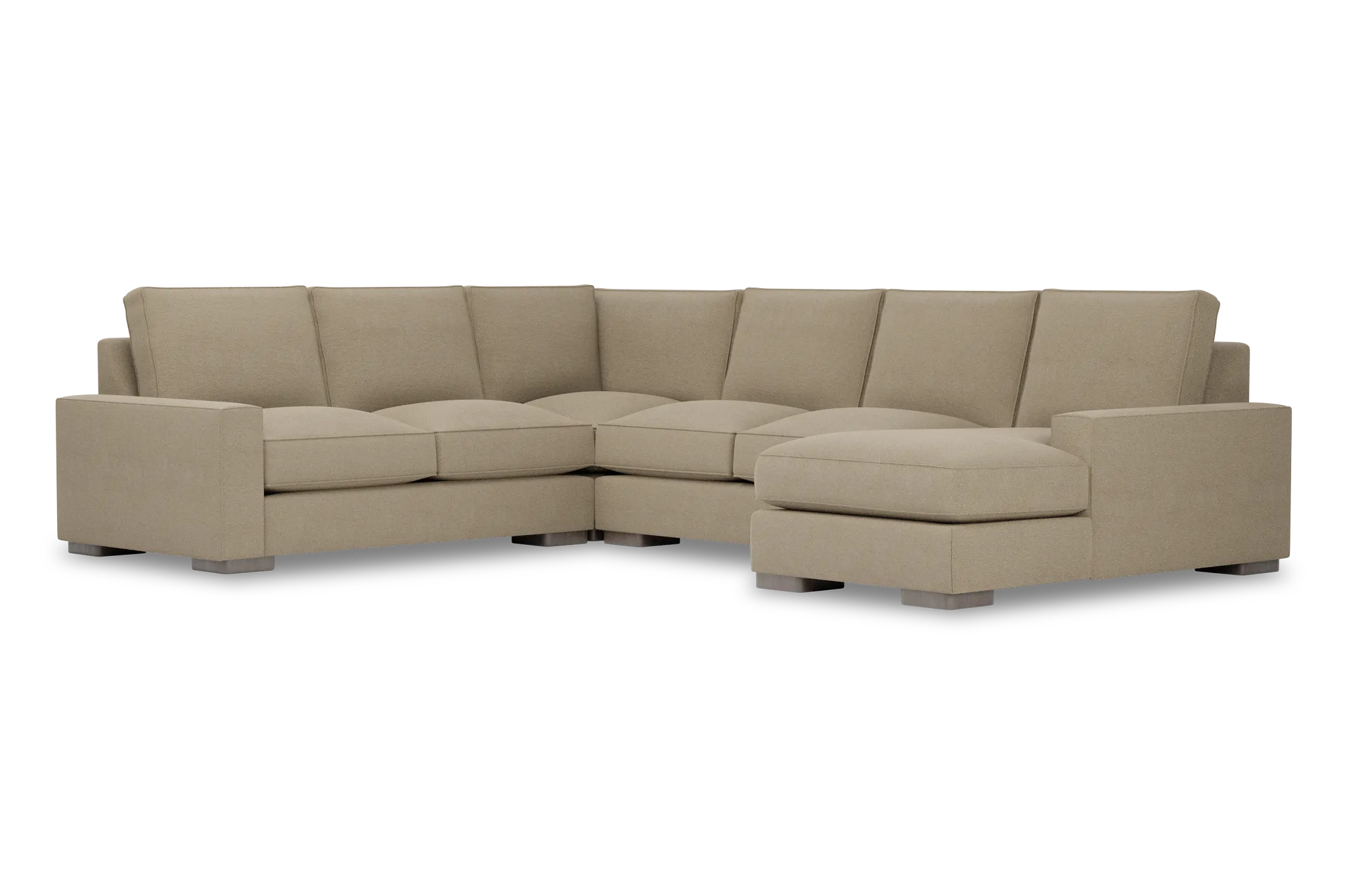 Edgewater Elite Taupe Medium Right Chaise Sectional