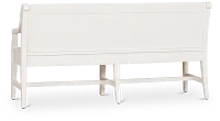 Heron Cove White Storage Dining Bench
