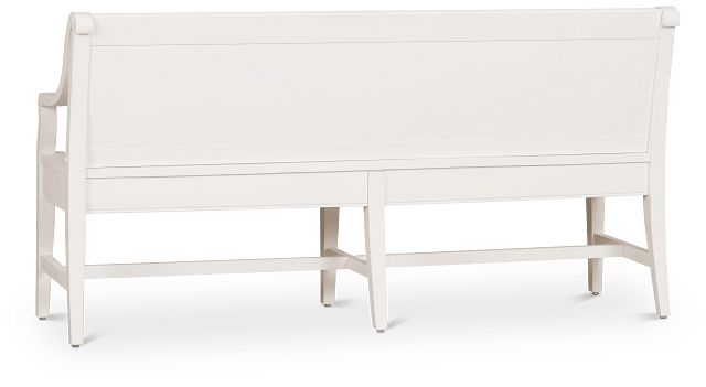 Heron Cove White Storage Dining Bench