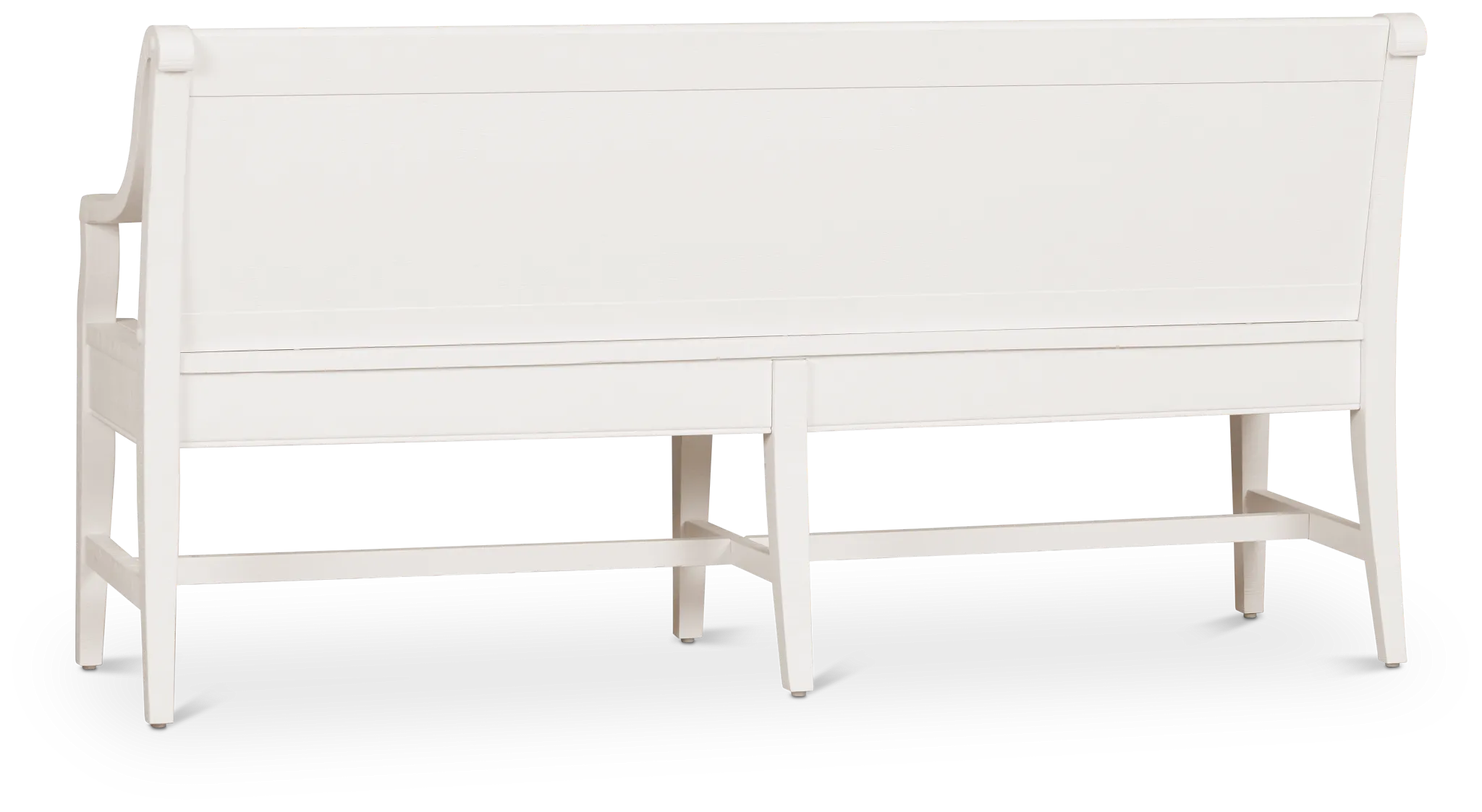Heron Cove White Storage Dining Bench
