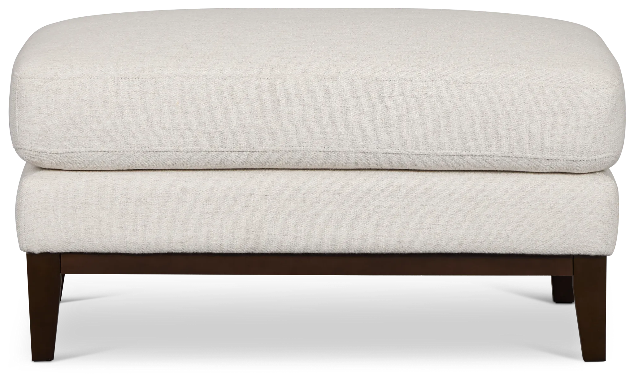Wesley Light Beige Fabric Ottoman