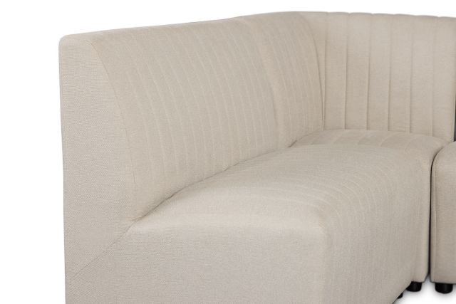 Tifton White Uph Modular Banquette