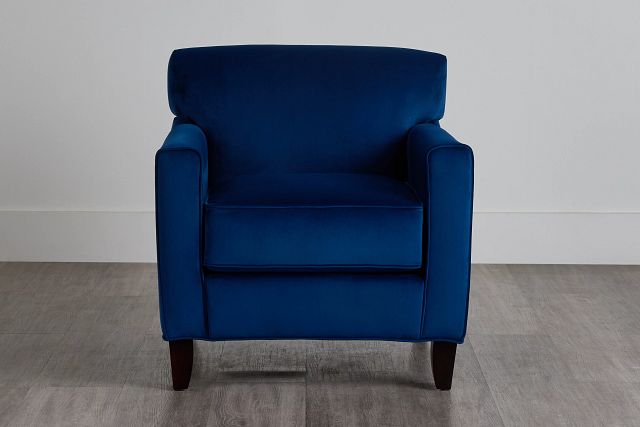 Royale Blue Fabric Accent Chair