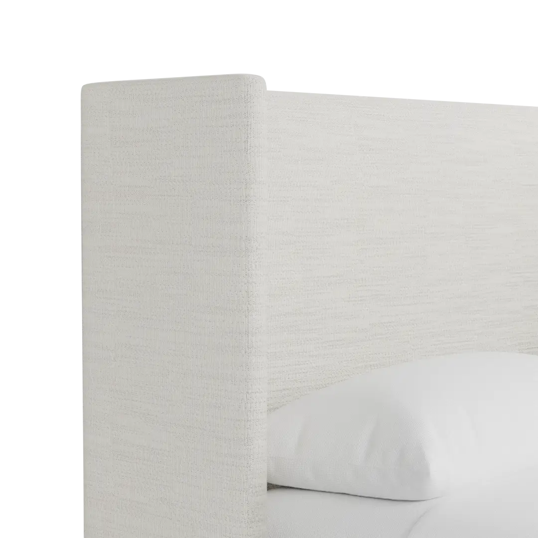Captiva Maguire Ivory 48" Upholstered Shelter Bed Captiva Maguire Ivory 48" Upholstered Shelter Bed