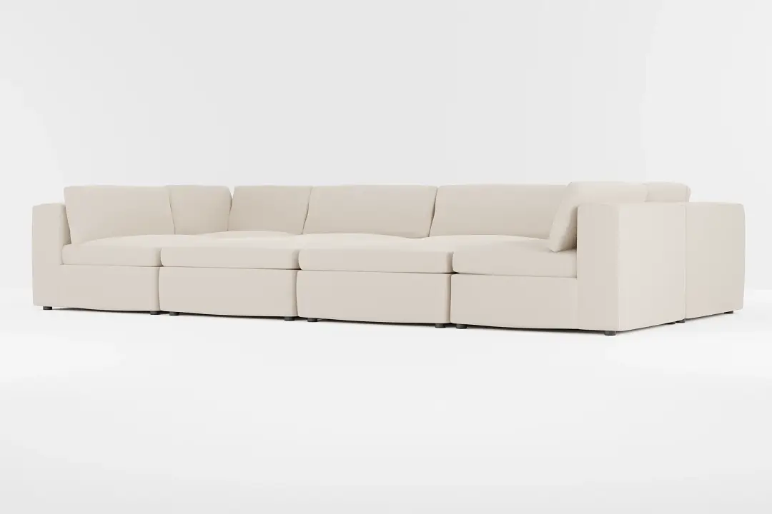 Destin Suave Beige Fabric 8-piece Pit Sectional Destin Suave Beige Fabric 8-piece Pit Sectional
