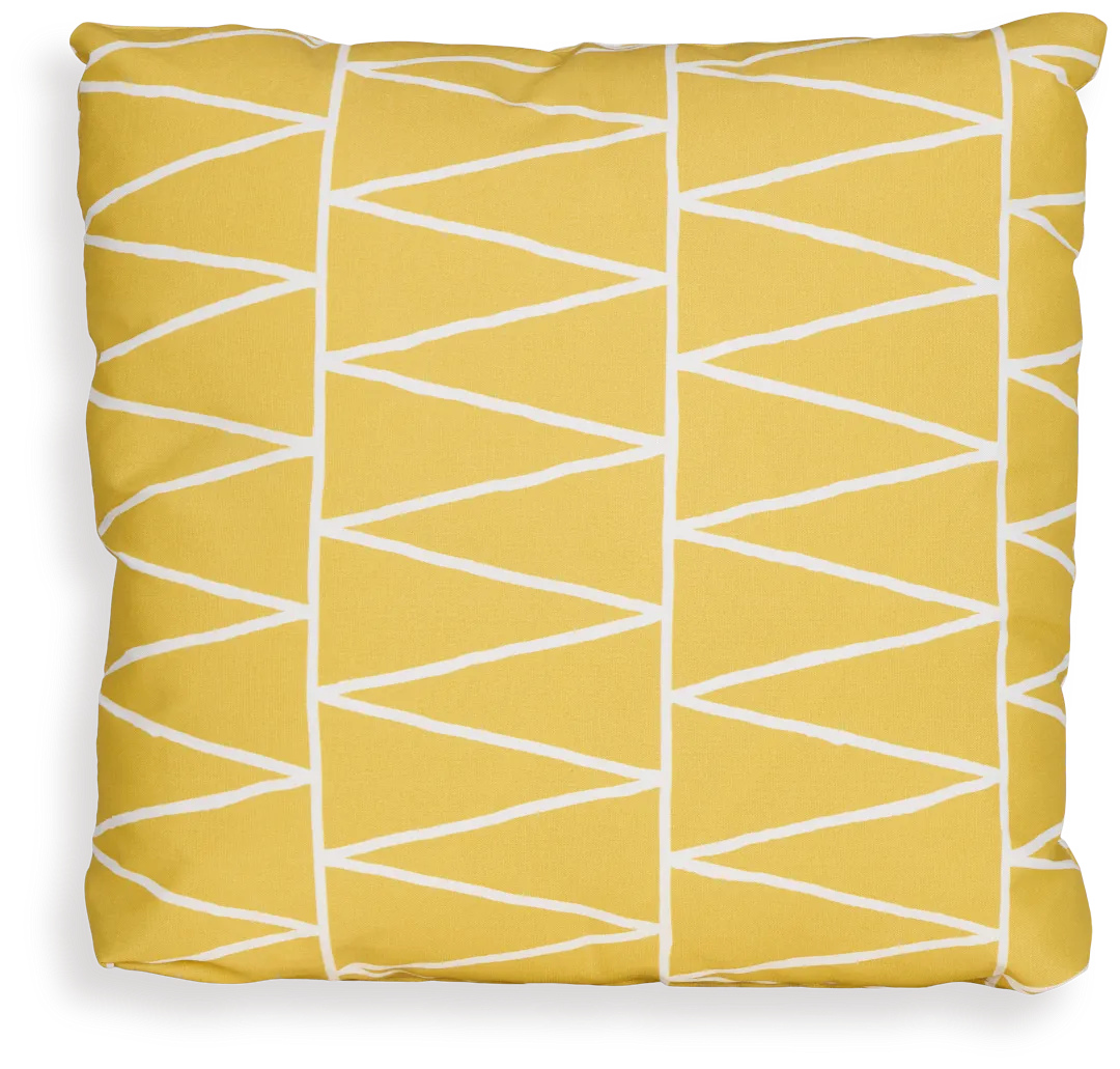Terrain Yellow 20" Indoor/outdoor Accent Pillow