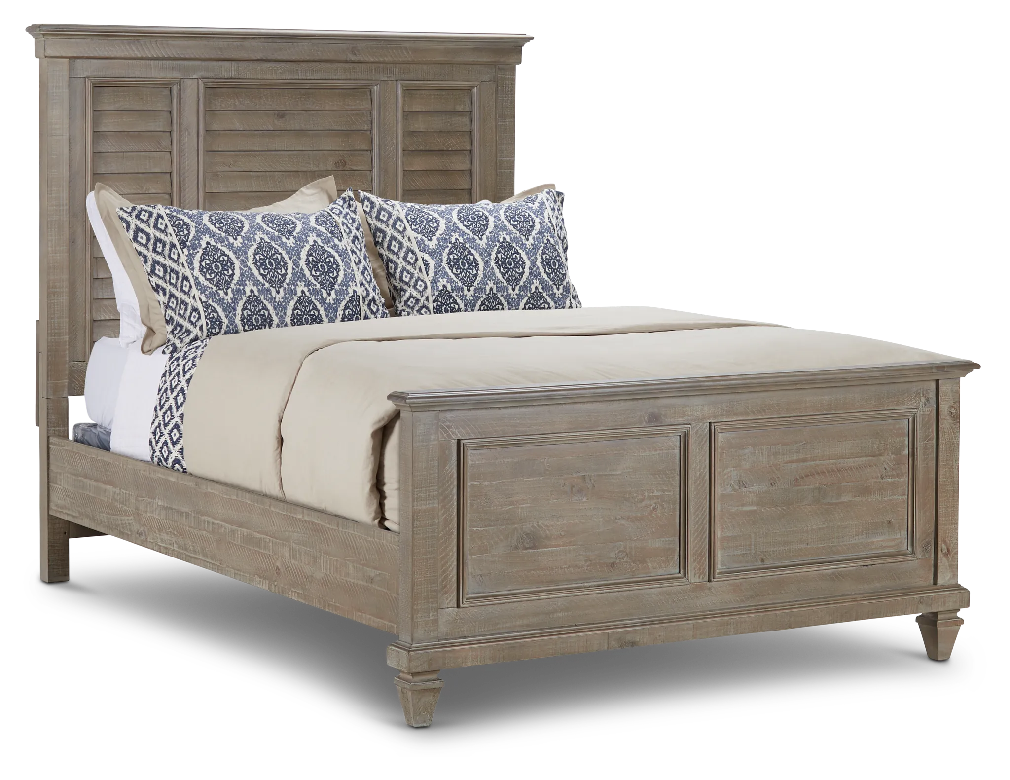 Sonoma Light Tone Panel Bed
