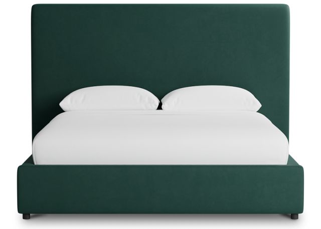 Grayton Joya Green 54" Upholstered Platform Bed