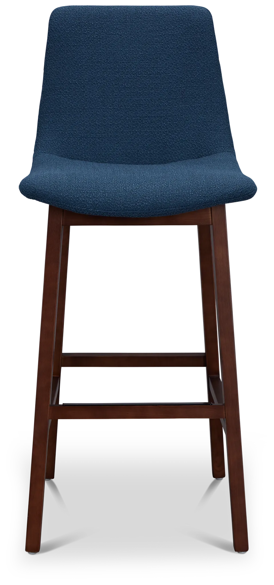 Hamilton Dark Blue Fabric 30" Upholstered Barstool
