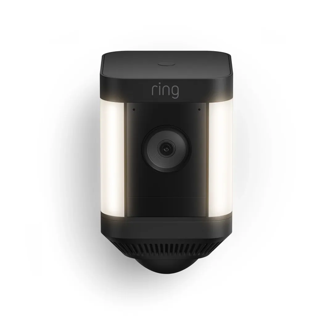 Ring Spotlight Cam Plus Battery Black Outdoor Security Cameras