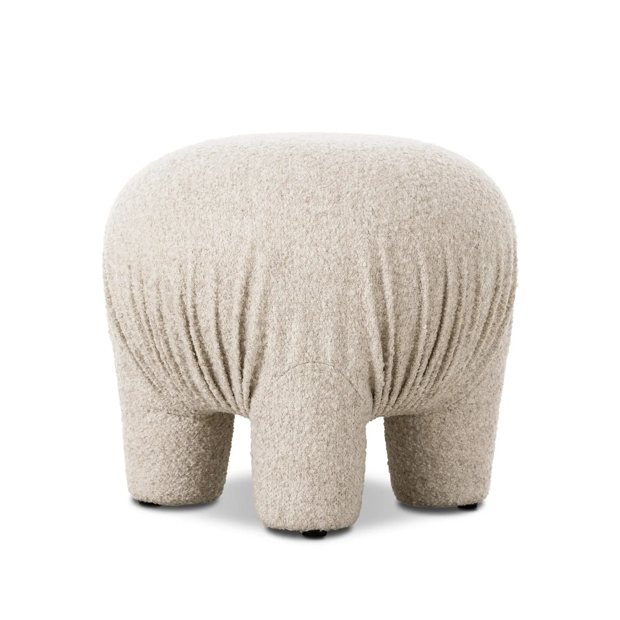 Four Hands Kimu Light Beige Fabric Accent Ottoman Four Hands Kimu Light Beige Fabric Accent Ottoman