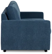 Addie Blue Fabric 2-piece Modular Storage Sofa