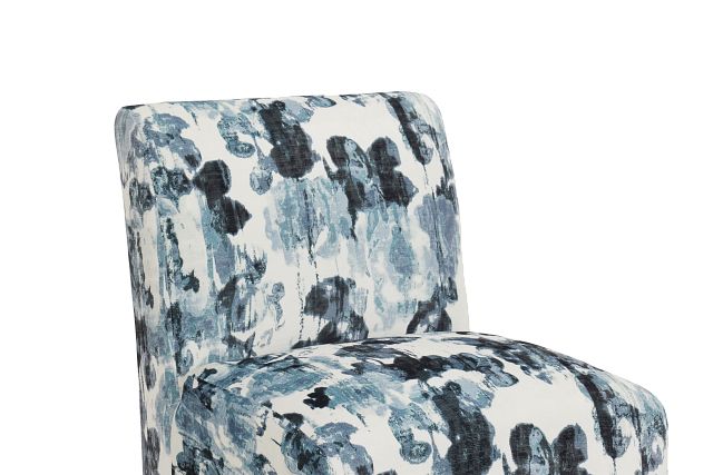 Scarlett Blue Fabric Accent Chair