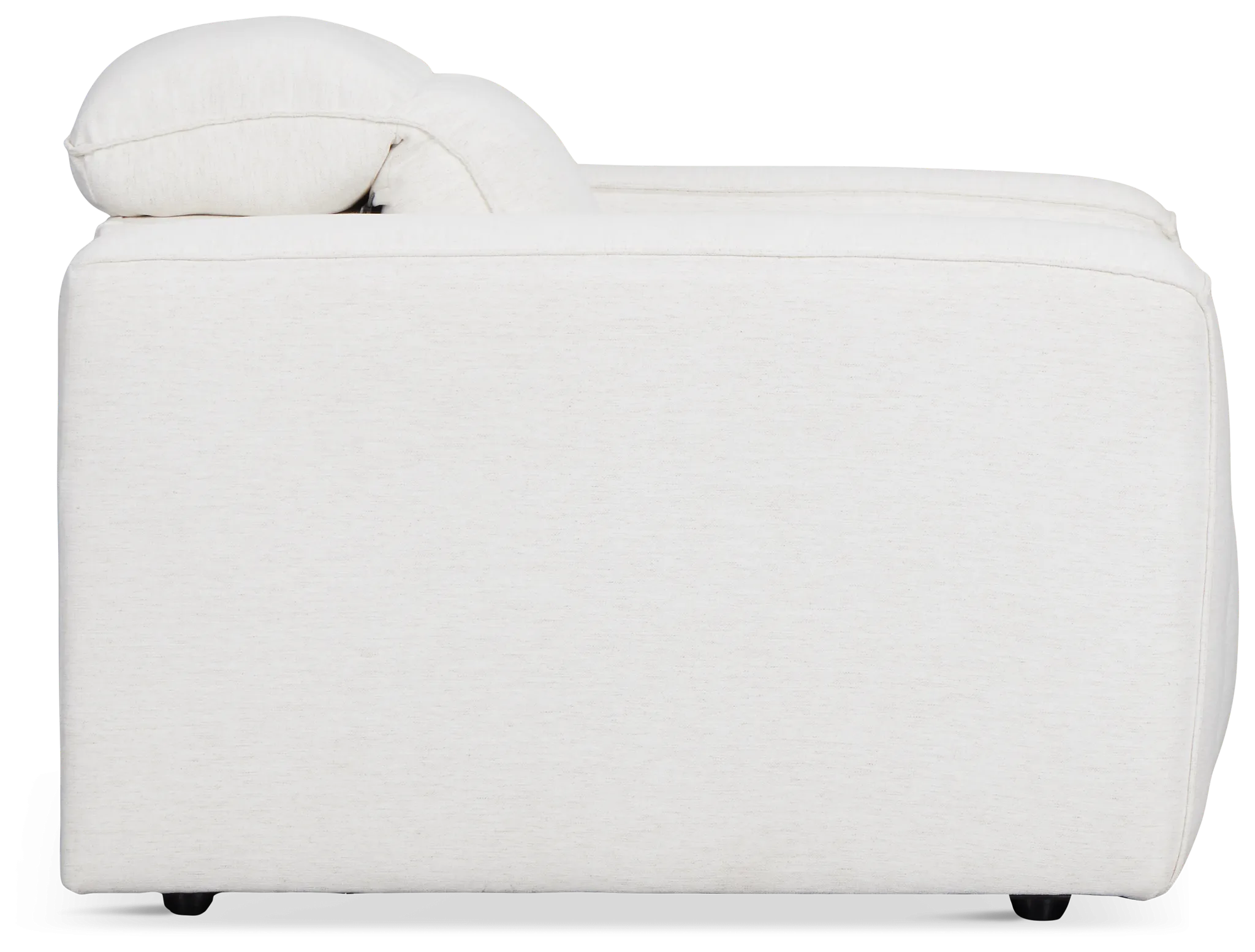 Ryland White Fabric Power Recliner With Power Headrest