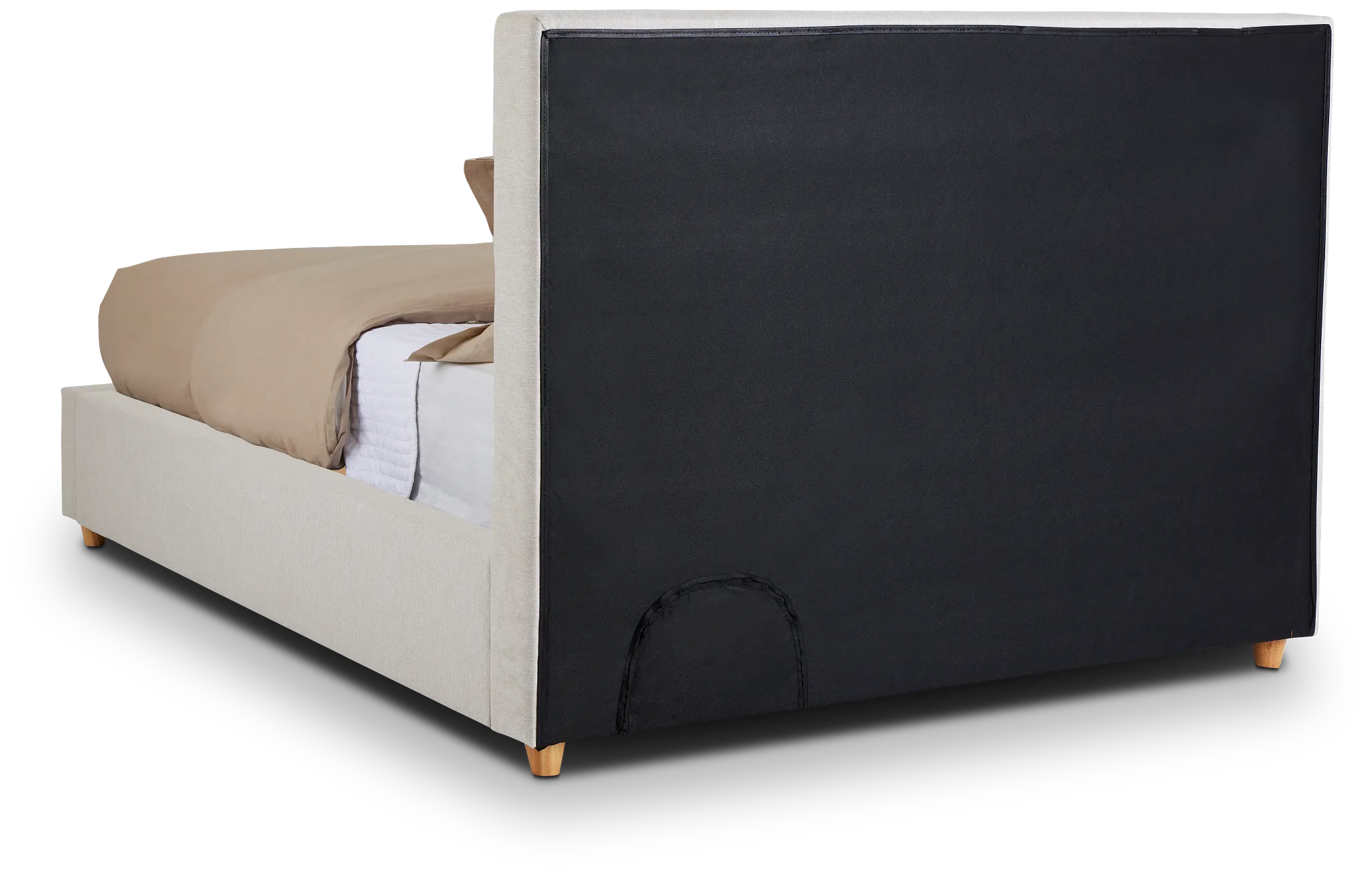 Chelsea Light Beige Uph Platform Bed