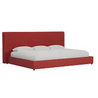Grayton Elite Red 54" Upholstered Platform Bed
