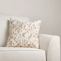 Aurora Beige 18" Square Accent Pillow