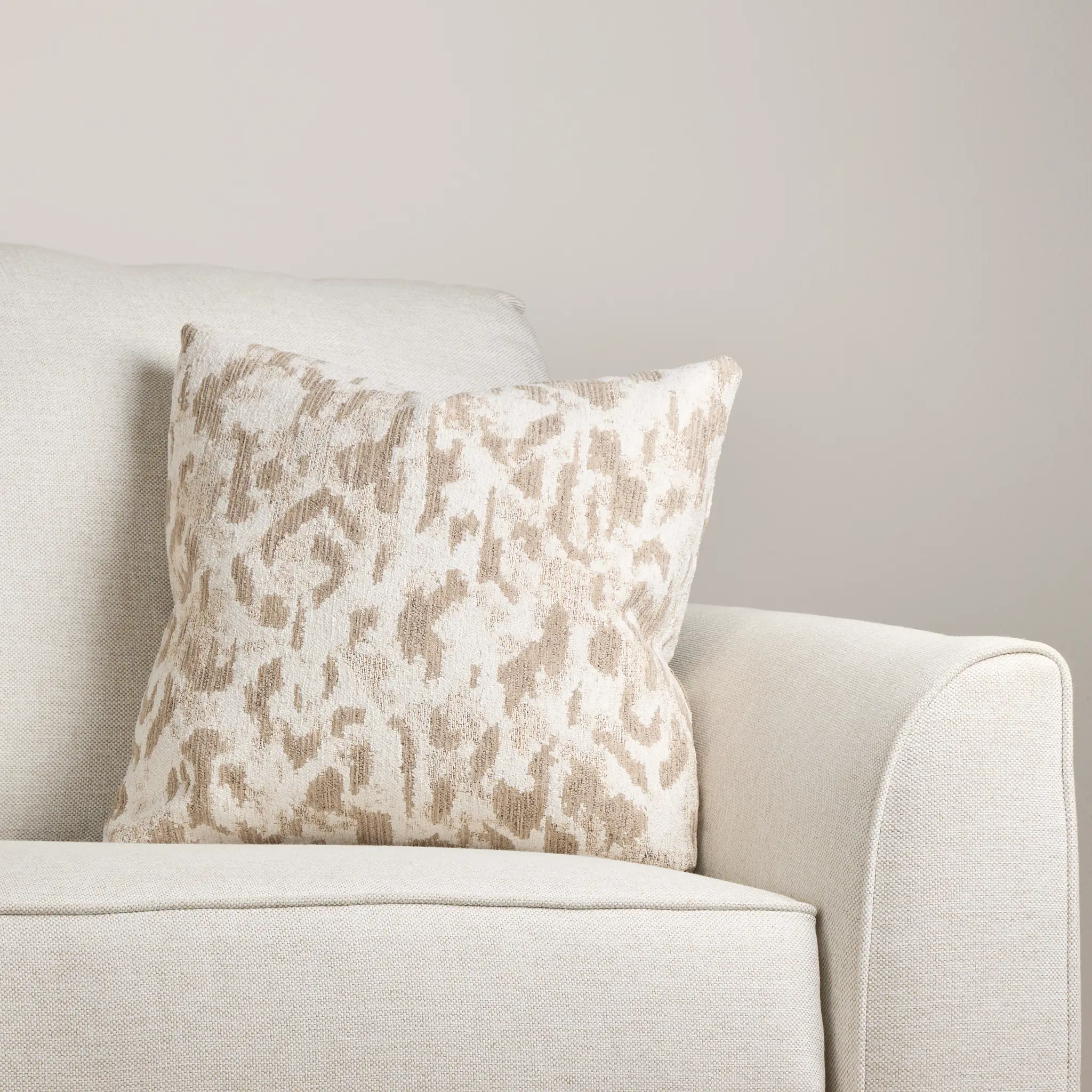 Aurora Beige 18" Square Accent Pillow Aurora Beige 18" Square Accent Pillow