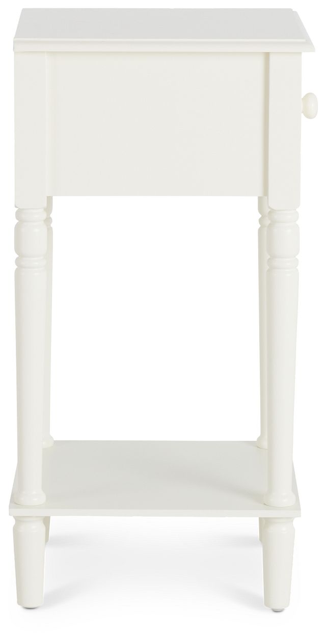 Moana White Power Nightstand