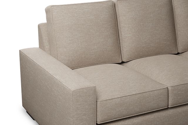Edgewater Victory Taupe 84" Sofa W/ 3 Cushions